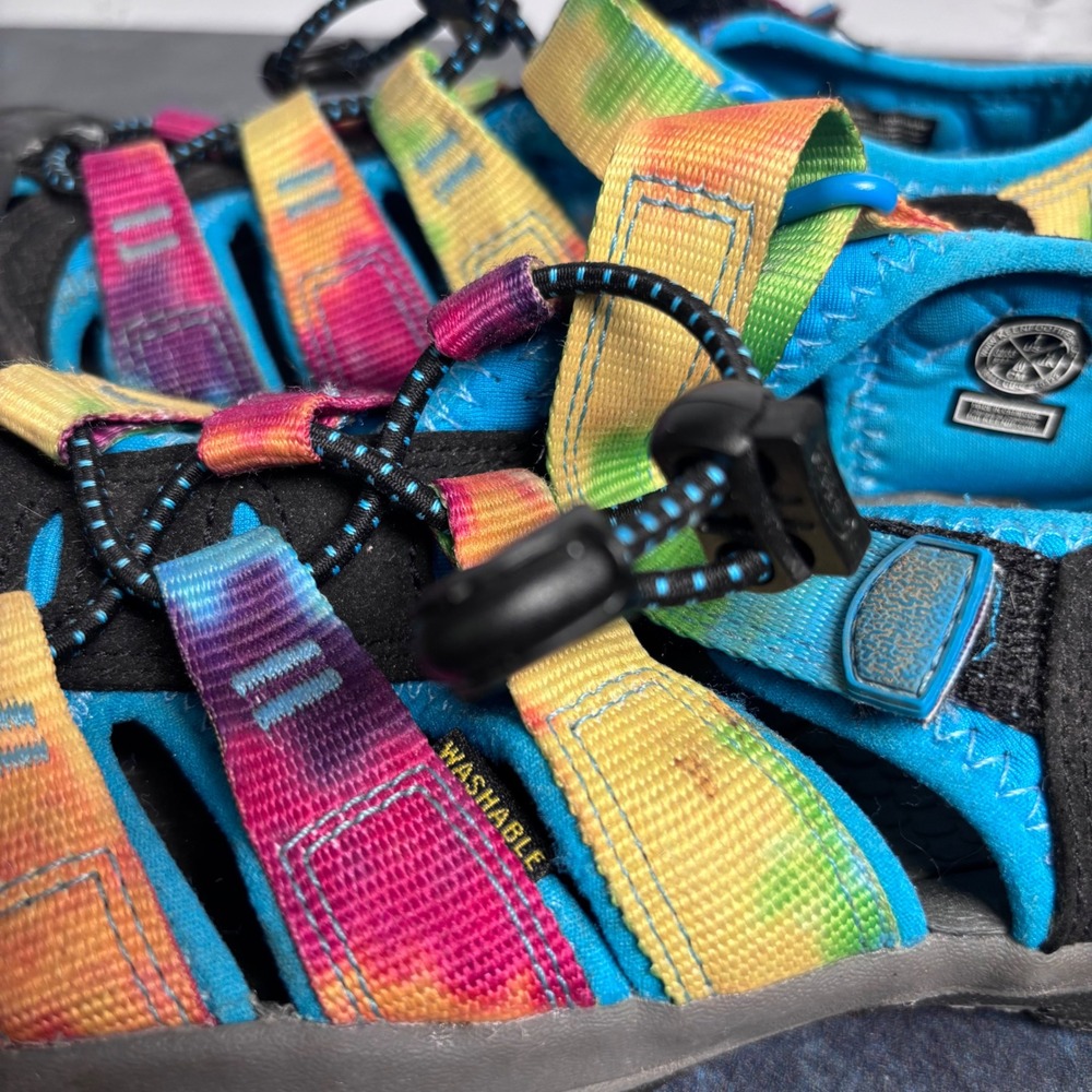 Keen Newport H2 Sandals Rainbow Tie Dye Water Outdoor Hiking Youth 1 - Picture 6 of 9